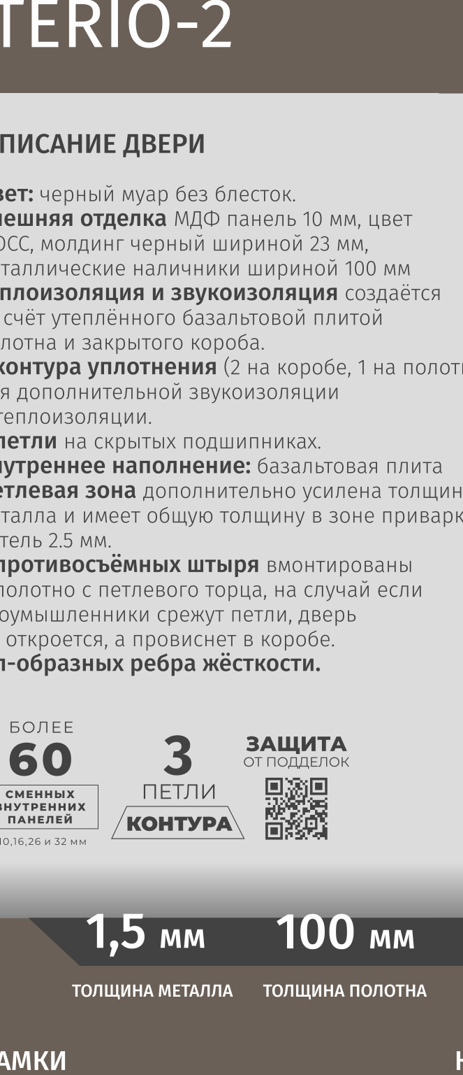 картинка ДВЕРИПРО TERIO-2 - МосДвери24